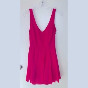 Bright Watermelon Pink Skater Dress 🍉